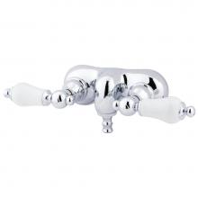 Kingston Brass CC46T1 - Vintage 3-3/8-Inch Wall Mount Tub Faucet, Polished Chrome