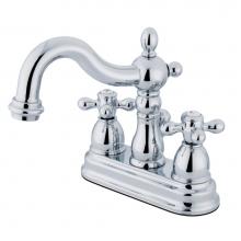 Kingston Brass KB1601AX - Heritage 4 in. Centerset Bathroom Faucet, Polished Chrome