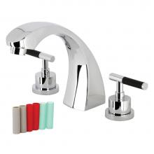 Kingston Brass KS4361CKL - Kaiser Two-Handle Roman Tub Faucet, Polished Chrome