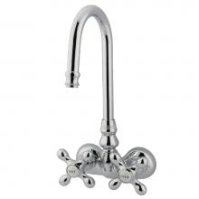 Kingston Brass CC78T1 - Vintage 3-3/8-Inch Wall Mount Tub Faucet, Polished Chrome