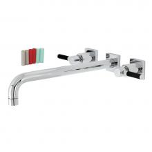 Kingston Brass KS6041DKL - Kaiser Wall Mount Tub Faucet, Polished Chrome