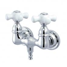 Kingston Brass CC40T1 - Vintage 3-3/8-Inch Wall Mount Tub Faucet, Polished Chrome