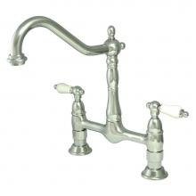 Kingston Brass KS1171PL - Heritage Bridge Kitchen Faucet, Polished Chrome