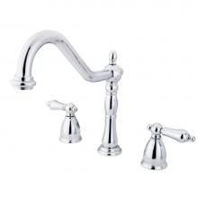 Kingston Brass KB1791ALLS - Widespread Kitchen Faucet, Polished Chrome