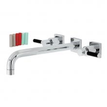 Kingston Brass KS6051DKL - Kaiser Wall Mount Tub Faucet, Polished Chrome