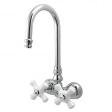 Kingston Brass CC80T1 - Vintage 3-3/8-Inch Wall Mount Tub Faucet, Polished Chrome