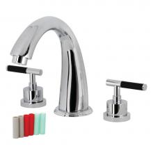 Kingston Brass KS2361CKL - Kaiser Two-Handle Roman Tub Faucet, Polished Chrome