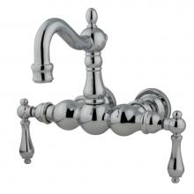 Kingston Brass CC1002T1 - Vintage 3-3/8-Inch Wall Mount Tub Faucet, Polished Chrome