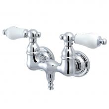 Kingston Brass CC34T1 - Vintage 3-3/8-Inch Wall Mount Tub Faucet, Polished Chrome