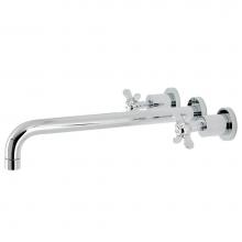 Kingston Brass KS8041BEX - Essex Wall Mount Tub Faucet, Polished Chrome