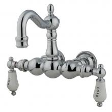 Kingston Brass CC1004T1 - Vintage 3-3/8-Inch Wall Mount Tub Faucet, Polished Chrome