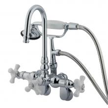 Kingston Brass CC308T1 - Vintage Clawfoot Tub Faucet with Hand Shower, Polished Chrome