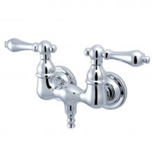 Kingston Brass CC32T1 - Vintage 3-3/8-Inch Wall Mount Tub Faucet, Polished Chrome