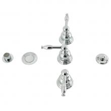 Kingston Brass KB321KL - Kingston Brass KB321KL Knight Three-Handle Bidet Faucet, Polished Chrome