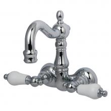 Kingston Brass CC1076T1 - Vintage 3-3/8-Inch Wall Mount Tub Faucet, Polished Chrome