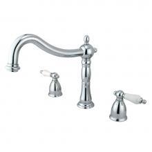 Kingston Brass KS1341PL - Heritage Roman Tub Faucet, Polished Chrome