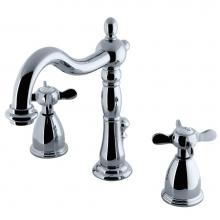 Kingston Brass KB1971BEX - Essex Widespread Bathroom Faucet with Plastic Pop-Up, Polished Chrome