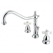 Kingston Brass KS1991PX - 8 in. Widespread Bathroom Faucet, Polished Chrome