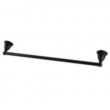 Kingston Brass BA1751MB - Kingston Brass BA1751MB Heritage 24'' Towel Bar, Matte Black