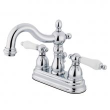 Kingston Brass KB1601PL - Heritage 4 in. Centerset Bathroom Faucet, Polished Chrome