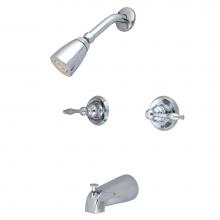 Kingston Brass KB241KL - Knight Tub and Shower Faucet, Polished Chrome