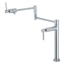 Kingston Brass KS4701DL - Kingston Brass KS4701DL Concord Deck Mount Pot Filler, Polished Chrome