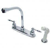 Kingston Brass KB2751KL - 8-Inch Centerset Kitchen Faucet, Polished Chrome
