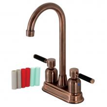 Kingston Brass KB849DKLAC - Kaiser Bar Faucet, Antique Copper