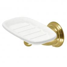 Kingston Brass BA1755BB - Kingston Brass BA1755BB Heritage Wall-Mount Soap Dish Holder, Brushed Brass