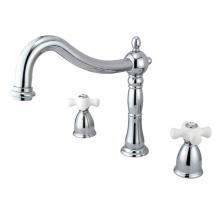 Kingston Brass KS1341PX - Heritage Roman Tub Faucet, Polished Chrome