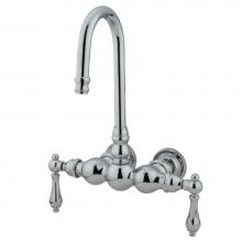 Kingston Brass CC2T1 - Vintage 3-3/8-Inch Wall Mount Tub Faucet, Polished Chrome