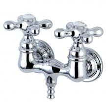 Kingston Brass CC38T1 - Vintage 3-3/8-Inch Wall Mount Tub Faucet, Polished Chrome