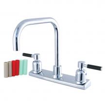 Kingston Brass FB2141DKL - Kaiser 8-Inch Centerset Kitchen Faucet, Polished Chrome