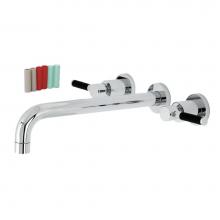 Kingston Brass KS8051DKL - Kaiser Wall Mount Tub Faucet, Polished Chrome