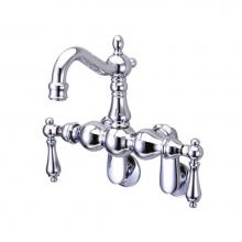 Kingston Brass CC1082T1 - Vintage Adjustable Center Wall Mount Tub Faucet, Polished Chrome