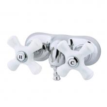 Kingston Brass CC50T1 - Vintage 3-3/8-Inch Wall Mount Tub Faucet, Polished Chrome