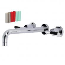 Kingston Brass KS8021CKL - Kaiser 2-Handle Wall-Mount Roman Tub Faucet, Polished Chrome