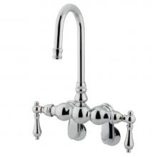 Kingston Brass CC82T1 - Vintage Adjustable Center Wall Mount Tub Faucet, Polished Chrome