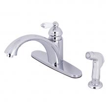 Kingston Brass KS6571PLSP - Single-Handle Kitchen Faucet, Polished Chrome