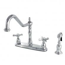 Kingston Brass KB1751BEXBS - Essex Centerset Kitchen Faucet, Polished Chrome