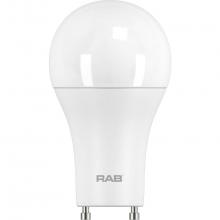 RAB Lighting A19-16-GU24-840-DIM - LED BULB A19 16W 100EQ 1680LM GU24 CRI80 4000K DIM