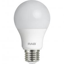 RAB Lighting A19-9-E26-930-DIM - LED BULB A19 9.5W 60EQ 800LM E26 CRI90 3000K DIM