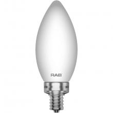 RAB Lighting B11-5-E12-927-F-F - FILAMENT B11 5.5W 60EQ 500LM E12 CRI90 2700K DIM FROSTED