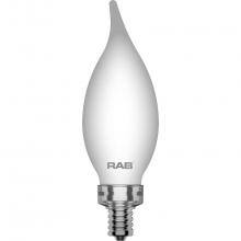 RAB Lighting BA11-5-E12-927-F-F - FILAMENT BA11 5.5W 60EQ 500LM E12 CRI90 2700K DIM FROSTED