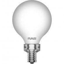 RAB Lighting G16.5-3-E12-950-F-F - FILAMENT G16.5 3.8W 40EQ 350LM E12 CRI90 5000K DIM FROSTED