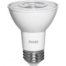 RAB Lighting PAR20-7-927-25D-DIM - PAR20 7W 50EQ 550LM E26 CRI90 2700K DIM 25DEG