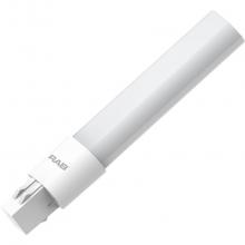 RAB Lighting PLS-5.5-H-840-HYB - LED PLS PLASTIC TYPE A PLUS B 5.5W HORI 4000K 550LM GX23