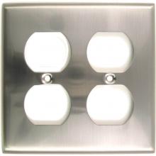 Rusticware 786SN - Satin Nickel Double Recep Switchplate