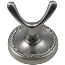 Rusticware 8103SN - Riverside Traditional English Rope Robe Hook in Satin Nickel