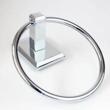 Rusticware 8786CH - Utica Modern Square Towel Ring in Chrome